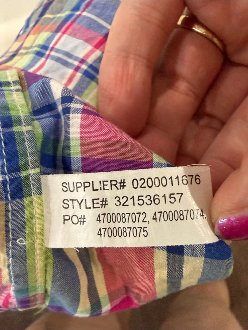 Polo Ralph Lauren Toddler Boys Multicolor Madras Plaid Button Down Shirt 3T